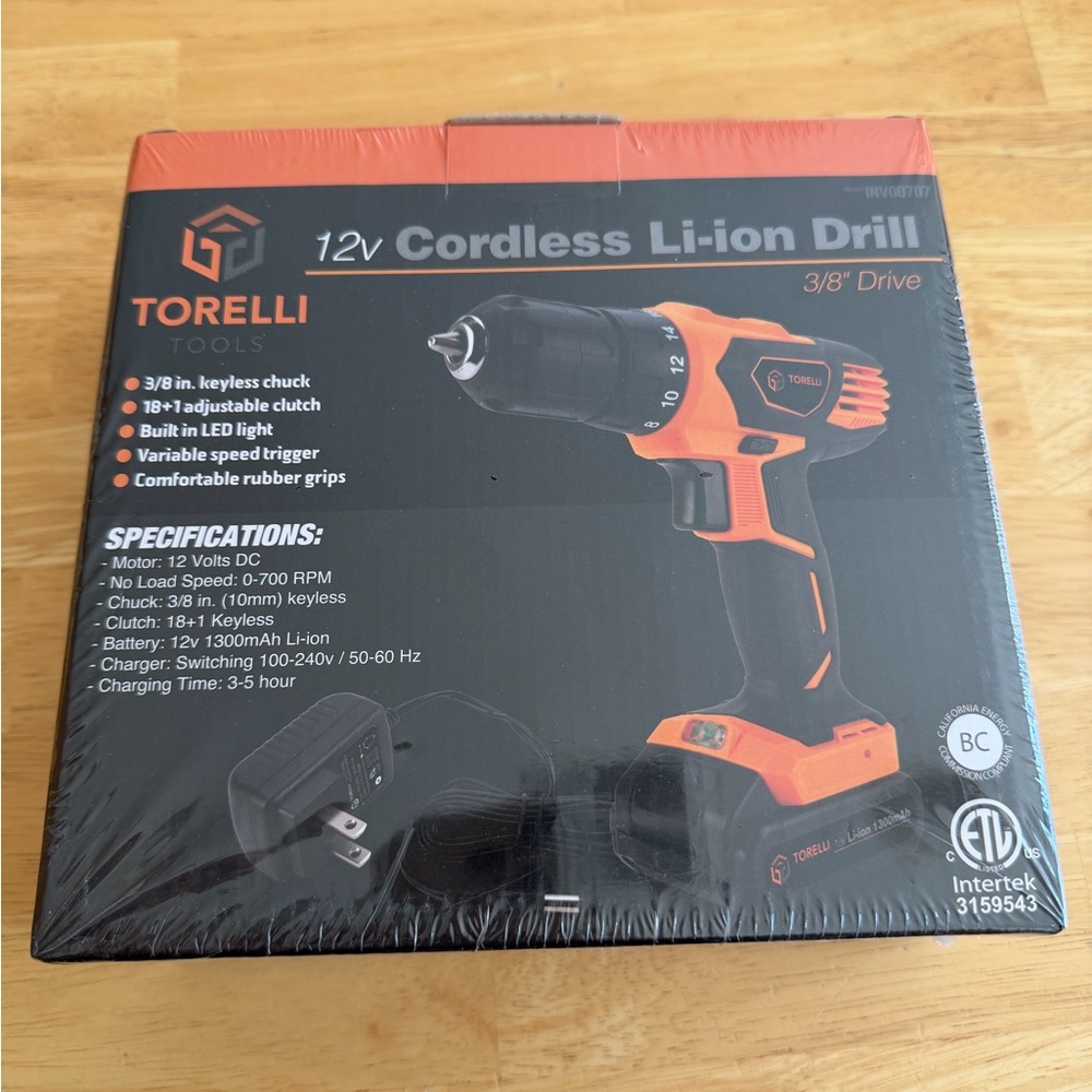 Torelli 12V Cordless Li-ion Drill - New